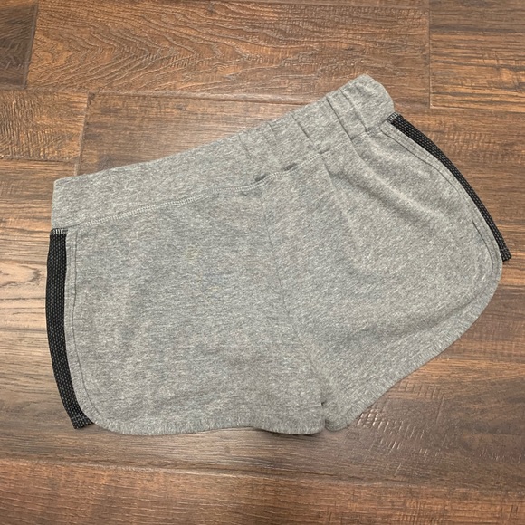 Reebok Gray Cotton & Black Mesh Knit Track Shorts - Picture 2 of 6